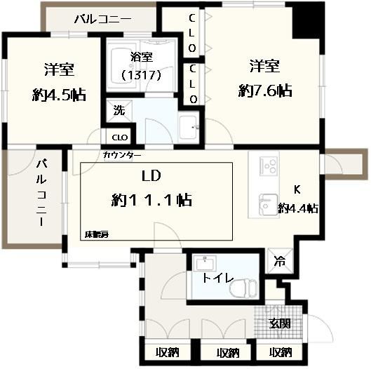 2LDK apartment in Sumida Ward, Tokyo - Photo 1