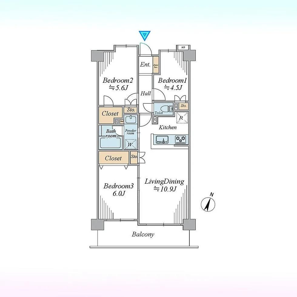 3LDK apartment in Omiya Ward, Saitama - Photo 1