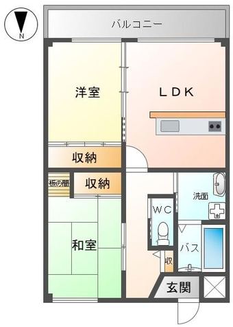 2LDK apartment in Nagahama