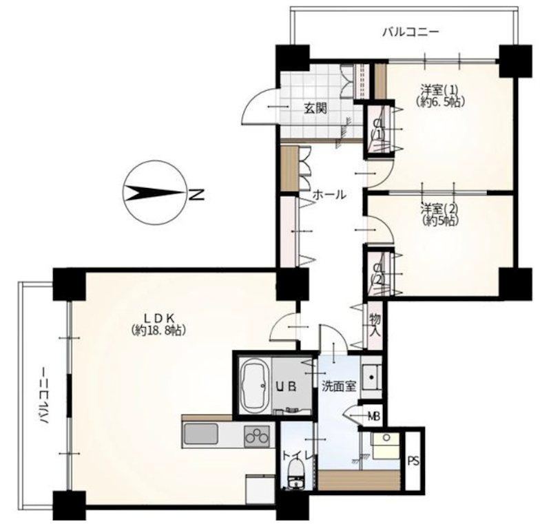 2LDK apartment in Aoba Ward, Sendai, Miyagi - Photo 1