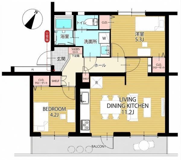 2LDK apartment in Takatsuki, Osaka - Photo 1