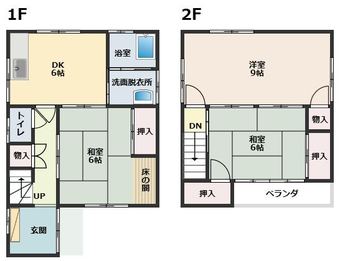 3DK house in Higashi Ward