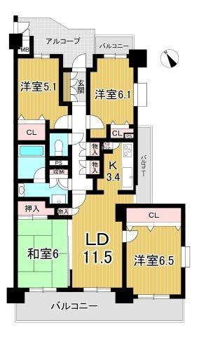 4LDK apartment in Komaki