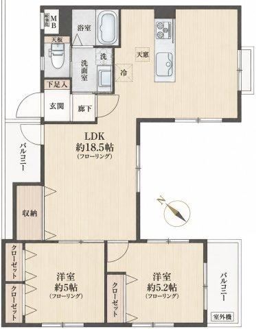 2LDK apartment in Bunkyo Ward, Tokyo - Photo 1