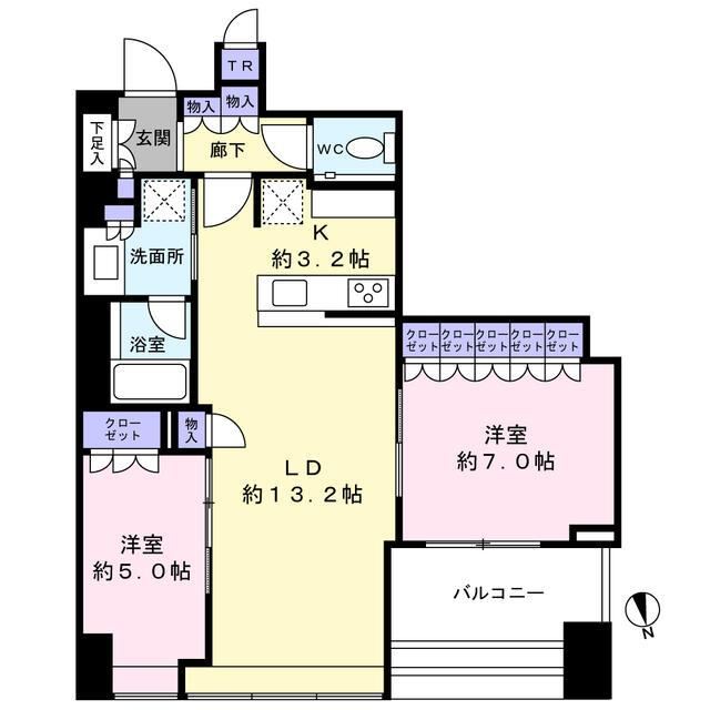 2LDK apartment in Minato Ward, Tokyo - Photo 1