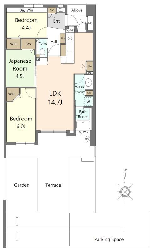 3LDK apartment in Yahatanishi Ward, Kitakyushu, Fukuoka - Photo 1