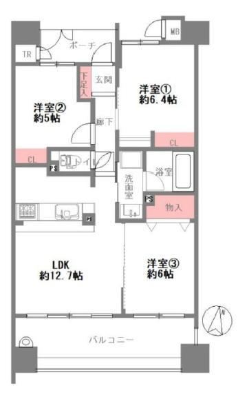 3LDK apartment in Yodogawa Ward, Osaka - Photo 1