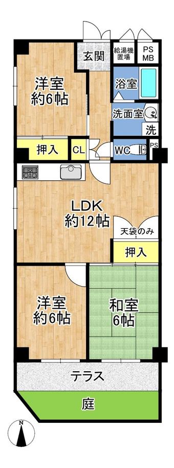3LDK apartment in Higashinada Ward, Kobe