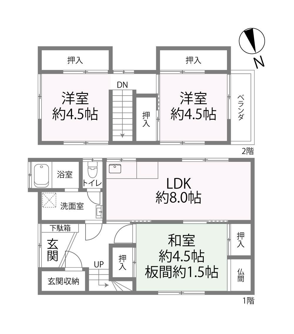 3LDK house in Nishi Ward, Sakai, Osaka - Photo 1