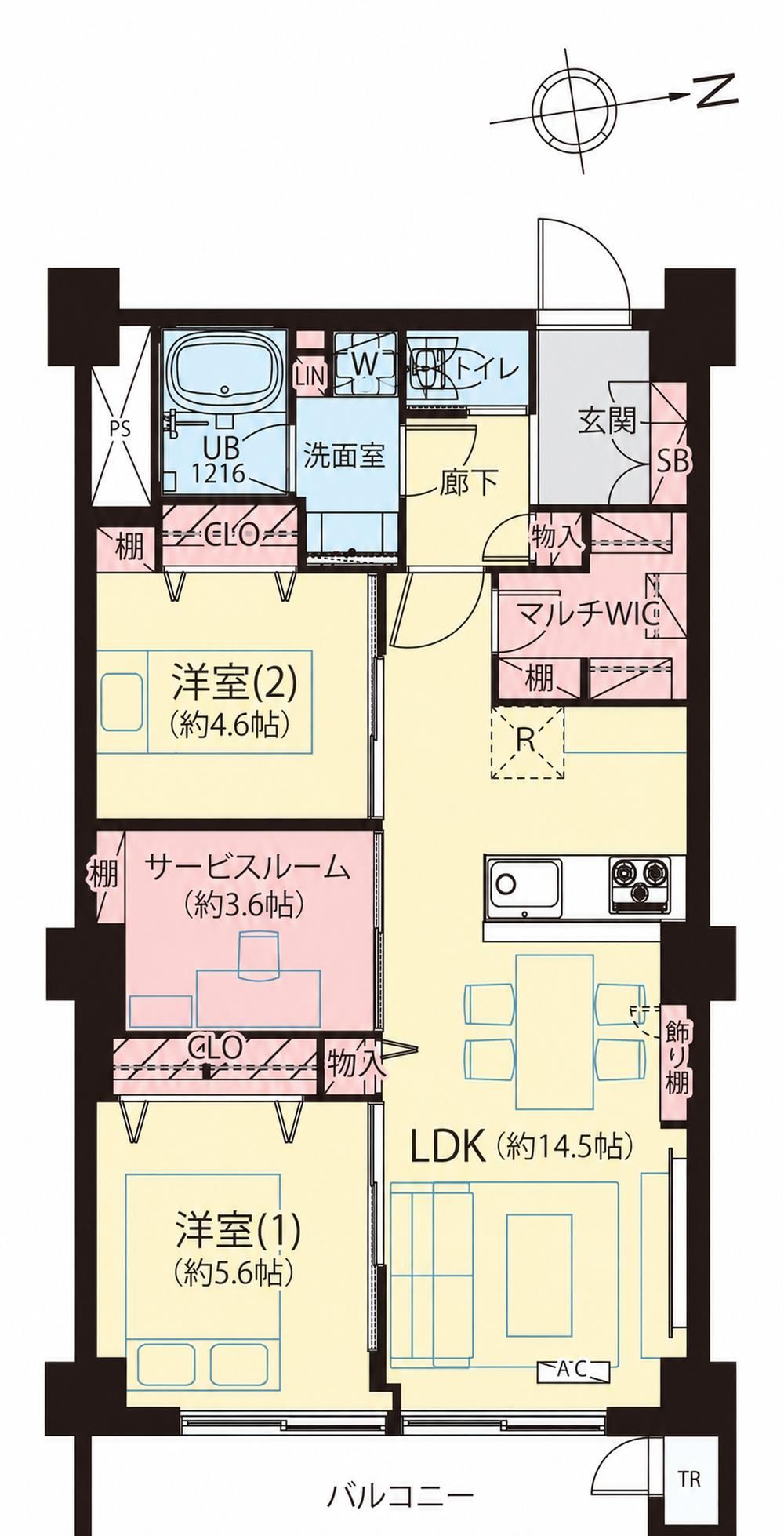 2LDK+S apartment in Suginami Ward, Tokyo - Photo 1