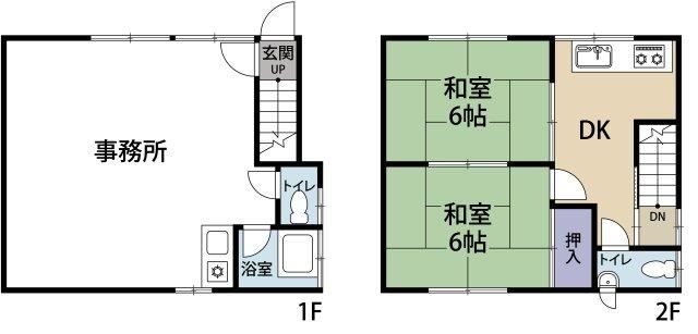 2DK house in Asakita Ward, Hiroshima - Photo 1