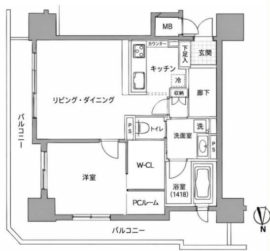 1LDK apartment in Chuo Ward, Osaka - Photo 1