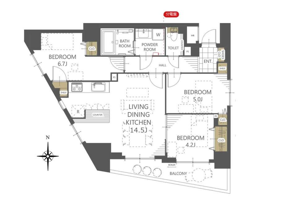 3LDK apartment in Adachi Ward, Tokyo - Photo 1