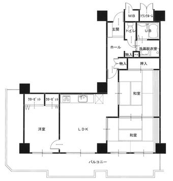 3LDK apartment in Hirano Ward