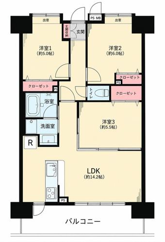 3LDK apartment in Nerima Ward