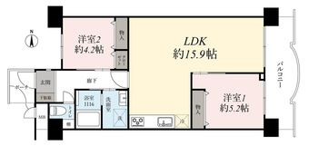 2LDK apartment in Yamashina Ward