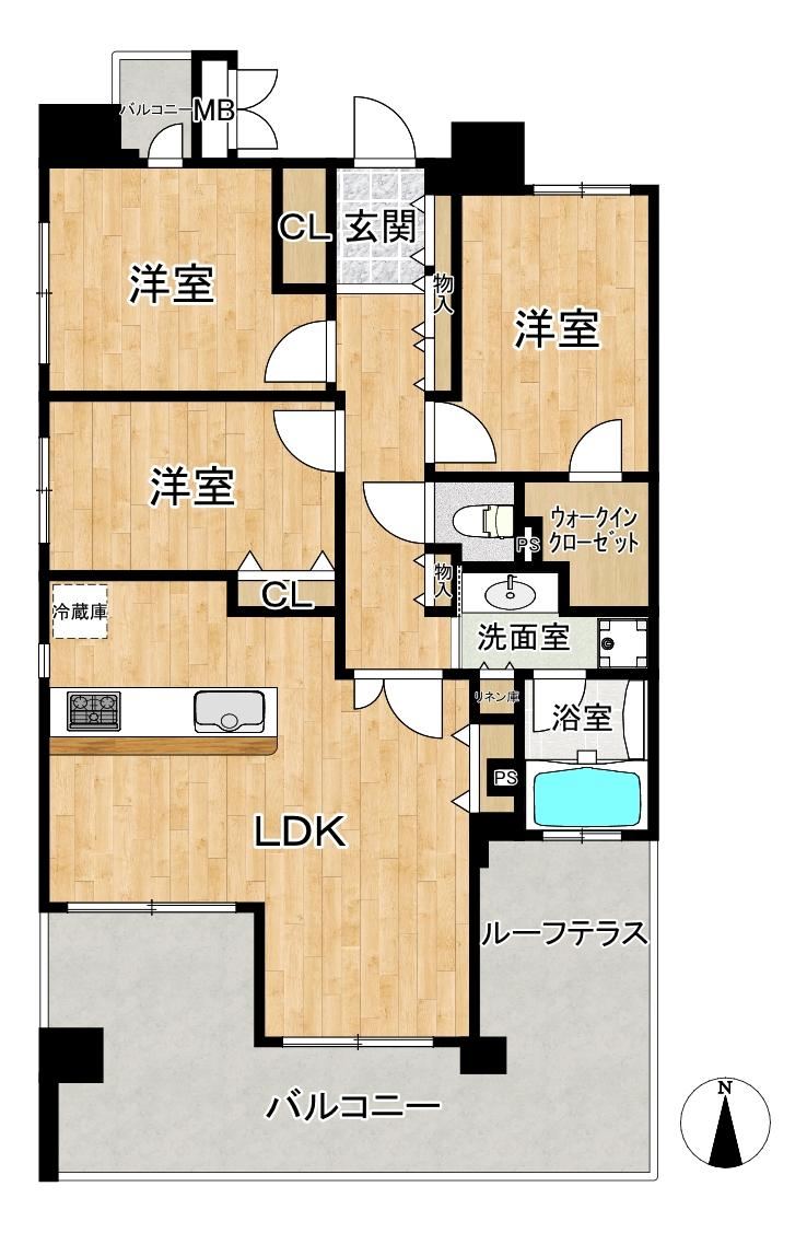 3LDK apartment in Naniwa Ward, Osaka - Photo 1
