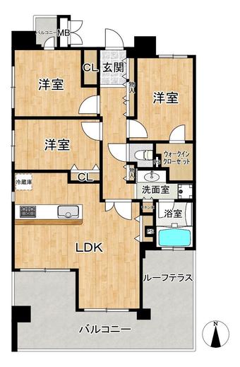 3LDK apartment in Naniwa Ward