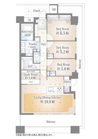 3LDK apartment in Kanagawa Ward, Yokohama