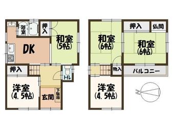 5DK house in Ikaruga, Ikoma District