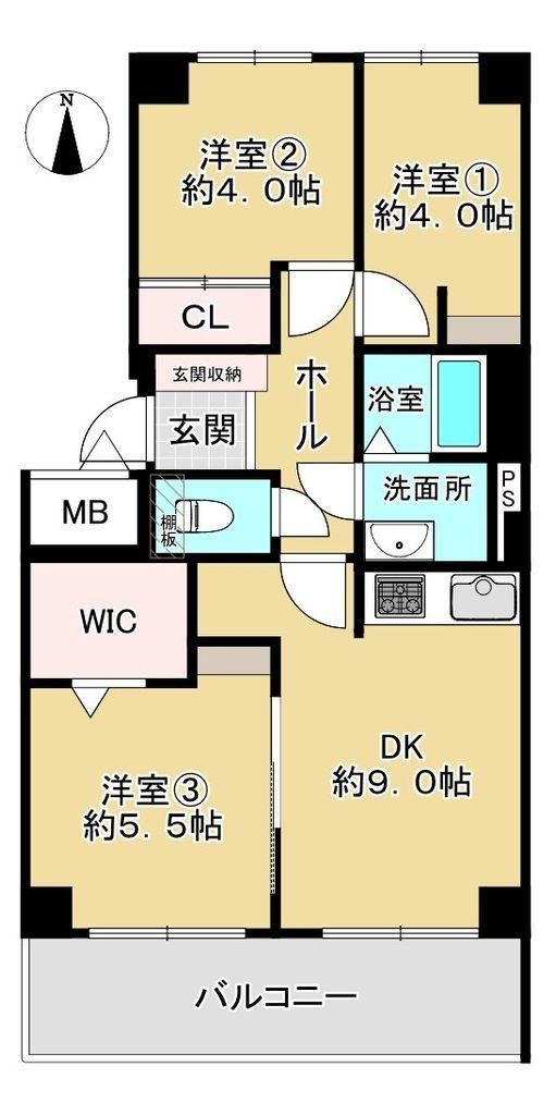 3DK apartment in Kadoma, Osaka - Photo 1