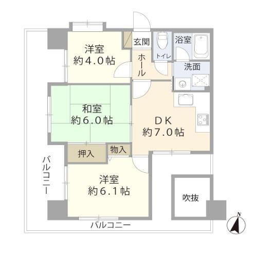 3DK apartment in Chuo Ward, Kobe, Hyogo - Photo 1