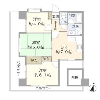 3DK apartment in Chuo Ward, Kobe