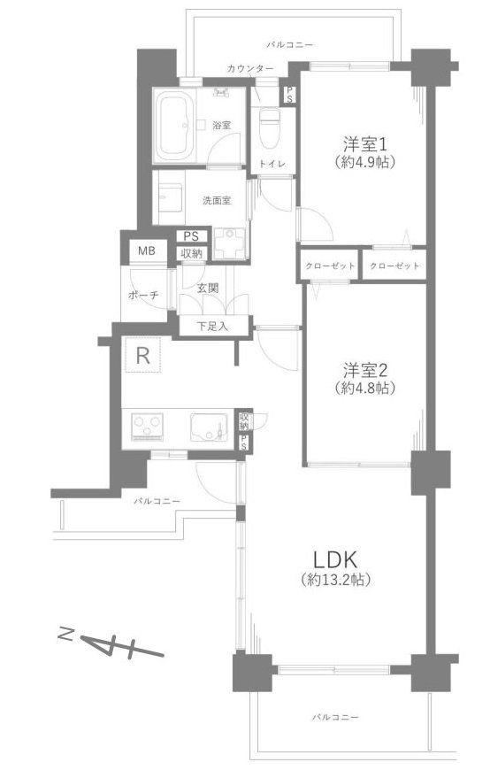2LDK apartment in Setagaya Ward, Tokyo - Photo 1
