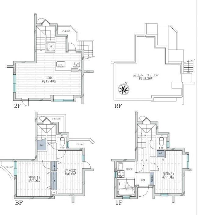 3LDK apartment in Setagaya Ward, Tokyo - Photo 1