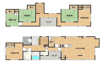 5LDK+S house in Nihommatsu