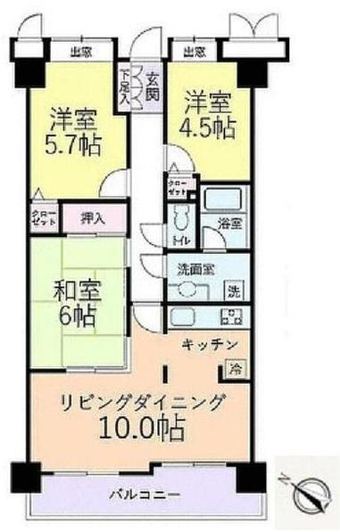 3LDK apartment in Ichihara