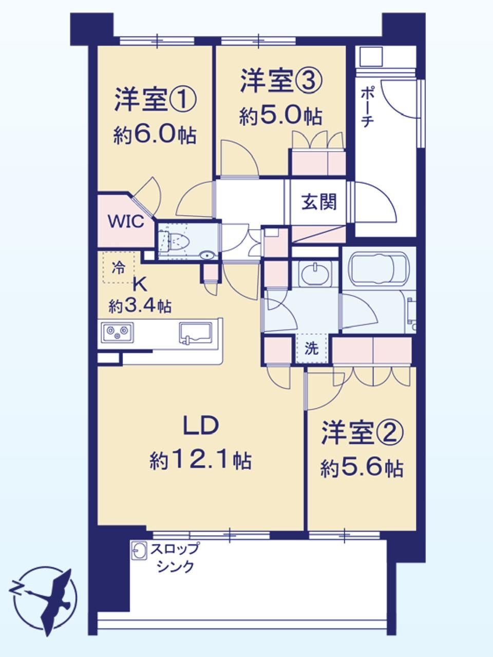 3LDK apartment in Tsuzuki Ward, Yokohama, Kanagawa - Photo 1
