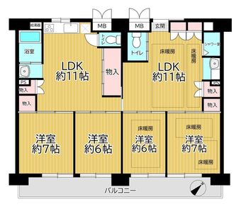 4LLDDKK apartment in Higashisumiyoshi Ward