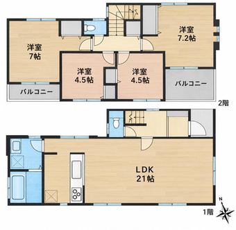 4LDK house in Takatsu Ward, Kawasaki