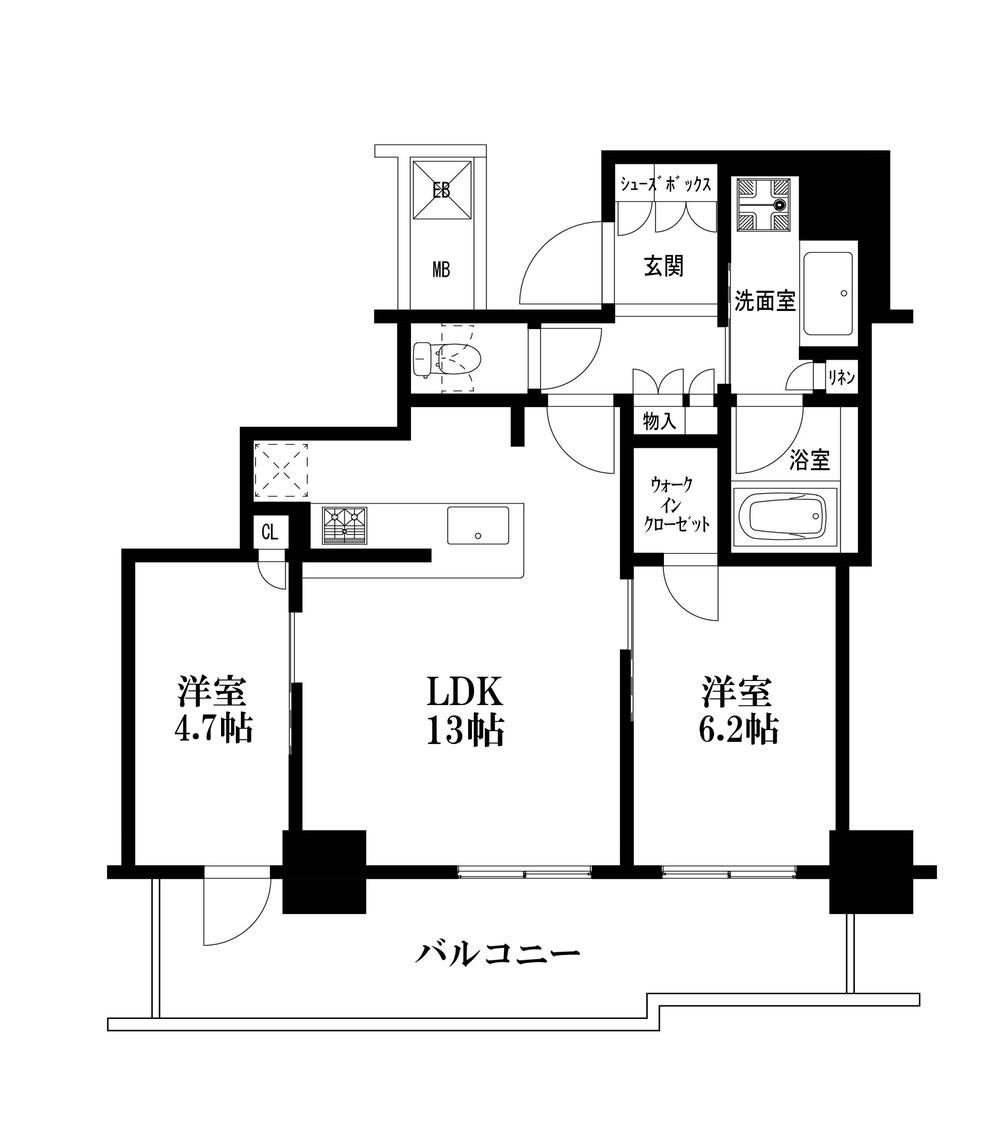 2LDK apartment in Nishi Ward, Osaka - Photo 1