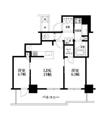 2LDK apartment in Nishi Ward