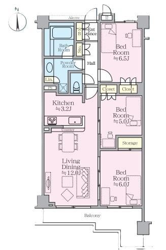 3LDK apartment in Kanazawa Ward, Yokohama, Kanagawa - Photo 1