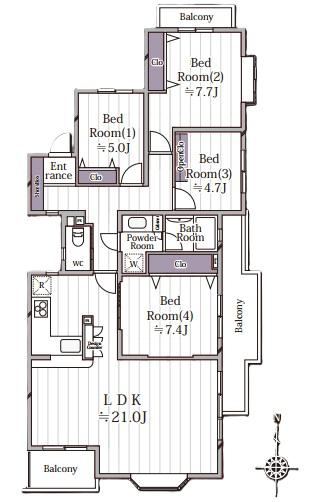 4LDK apartment in Kanazawa Ward, Yokohama, Kanagawa - Photo 1