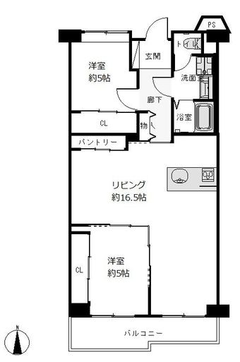 2LDK apartment in Izumi