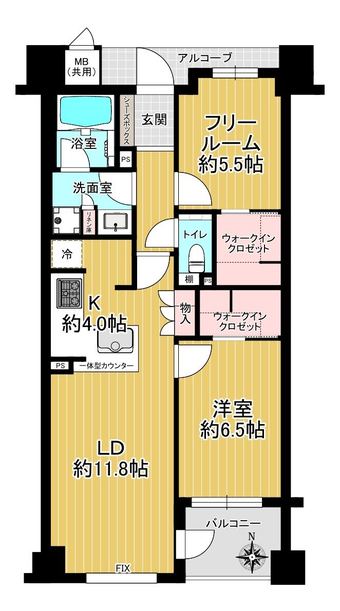 2LDK apartment in Kamigyo Ward