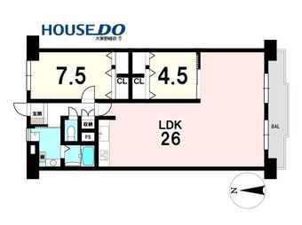 2LDK apartment in Higashiosaka