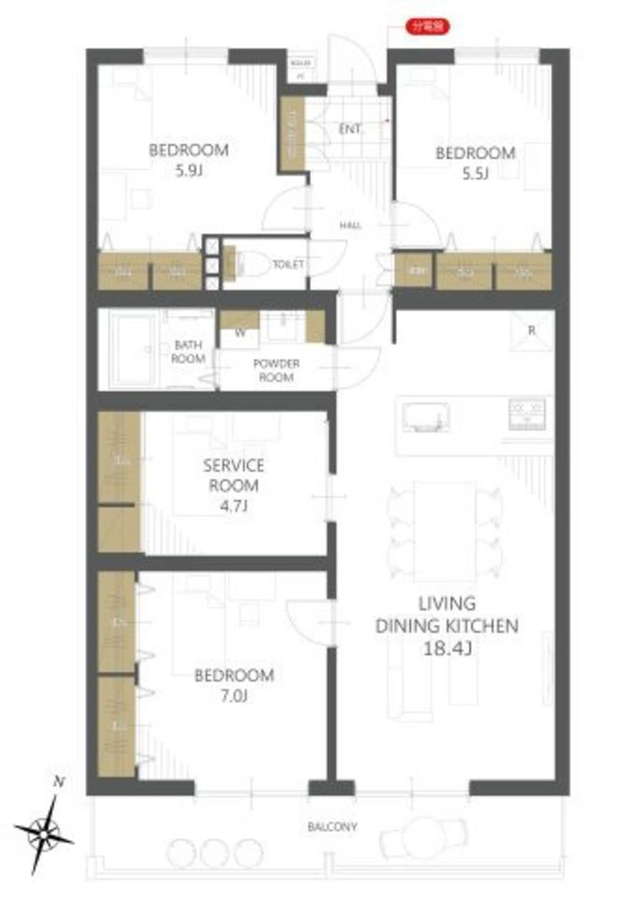 3LDK+S apartment in Chuo Ward, Hamamatsu, Shizuoka - Photo 1