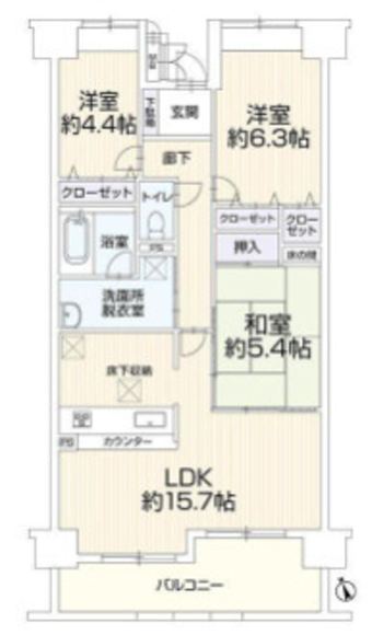 3LDK apartment in Chuo Ward, Hamamatsu