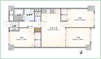 3LDK apartment in Tokorozawa