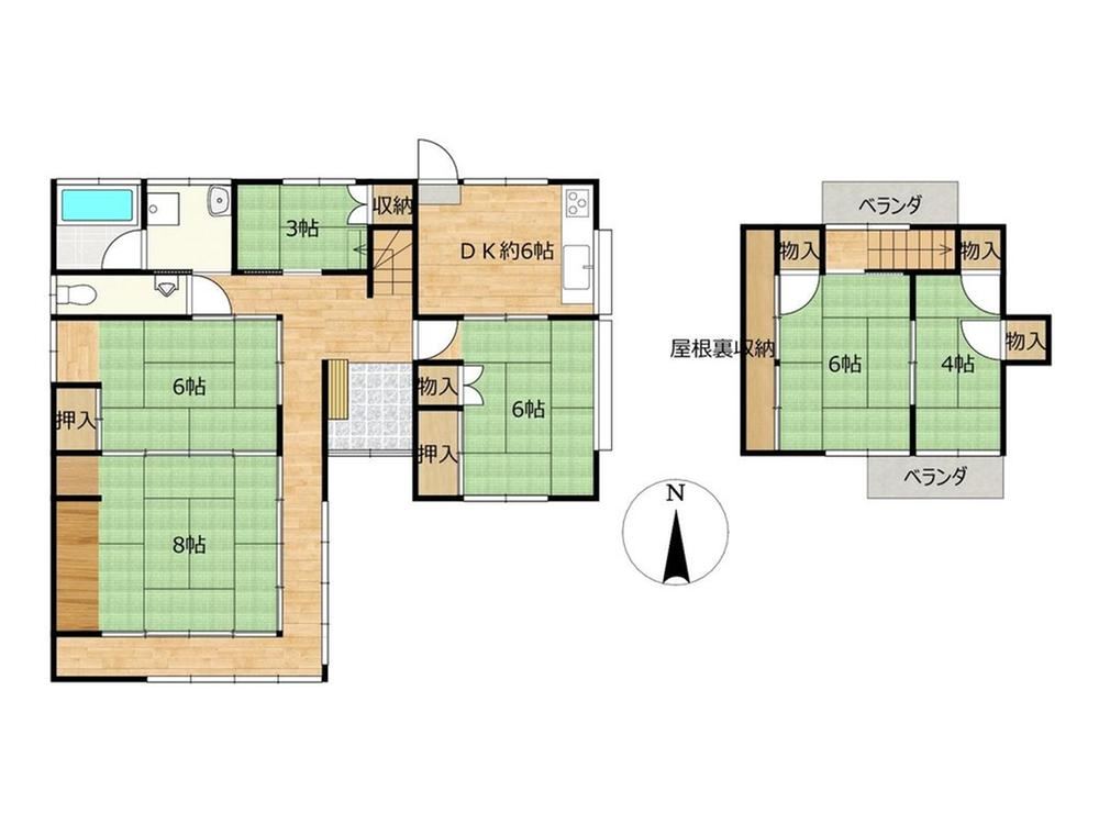 4DK+S house in Ozu, Ehime - Photo 1