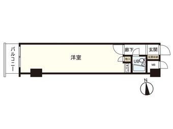 Studio apartment in Nishi Ward