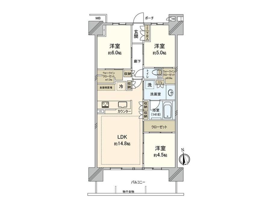 3LDK apartment in Ebina, Kanagawa - Photo 1
