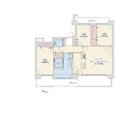 3LDK apartment in Kita Ward, Sapporo, Hokkaido - Photo 1
