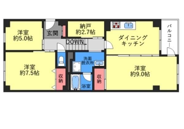 3LDK apartment in Sakai Ward, Sakai, Osaka - Photo 1