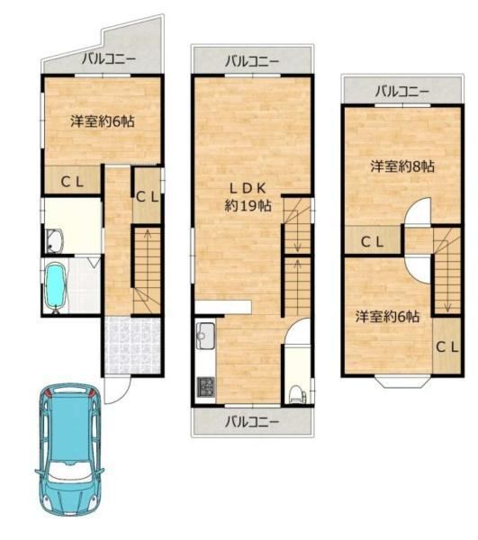 3LDK house in Takatsuki, Osaka - Photo 1